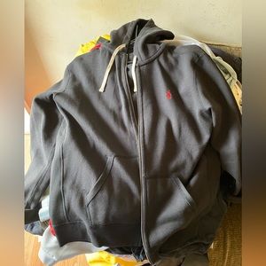 Polo zip up hoodie